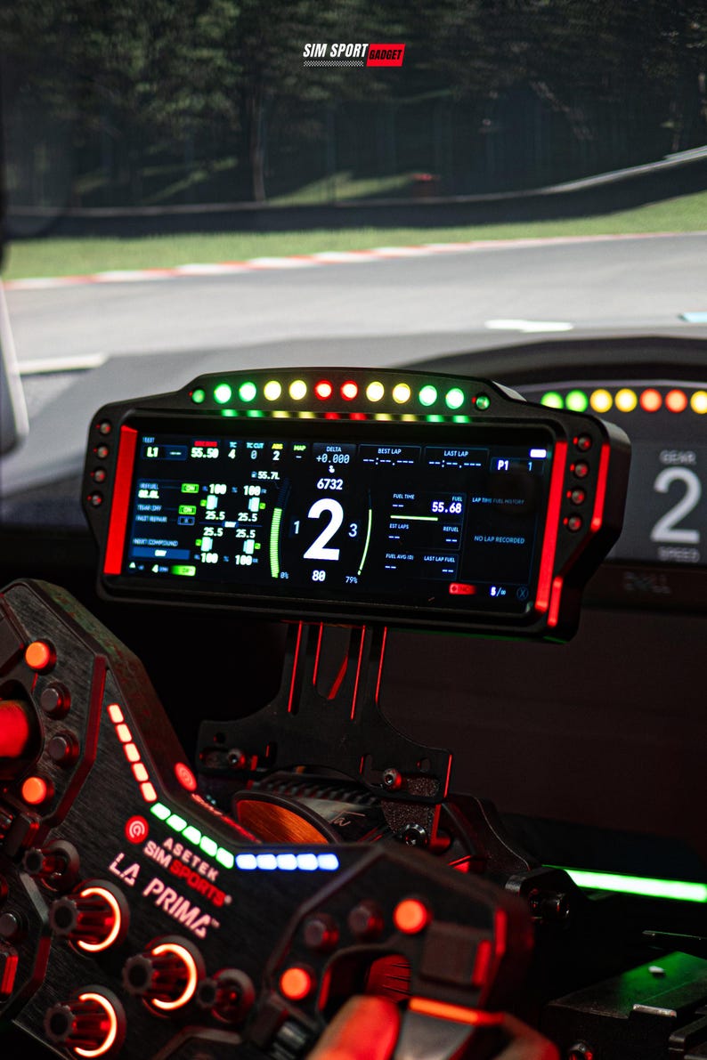 Sim Rig Dashboard SSG Dashboard Display DV-8 for Sim Racing Rig | Full Aluminum Enclosure ...