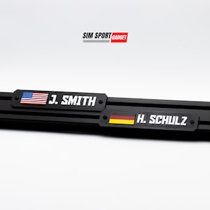 Custom Name Tag for Aluminum Profiles | Sim Rigs