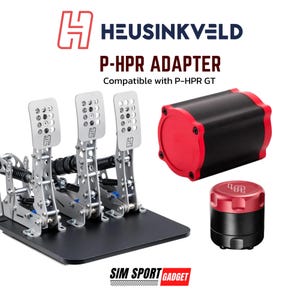 Heusinkveld Ultimate Pedal Simagic P-HPR | Simsonn Vam Pro Linear Motor | Mount Adapter | Haptic Pedal Reactor
