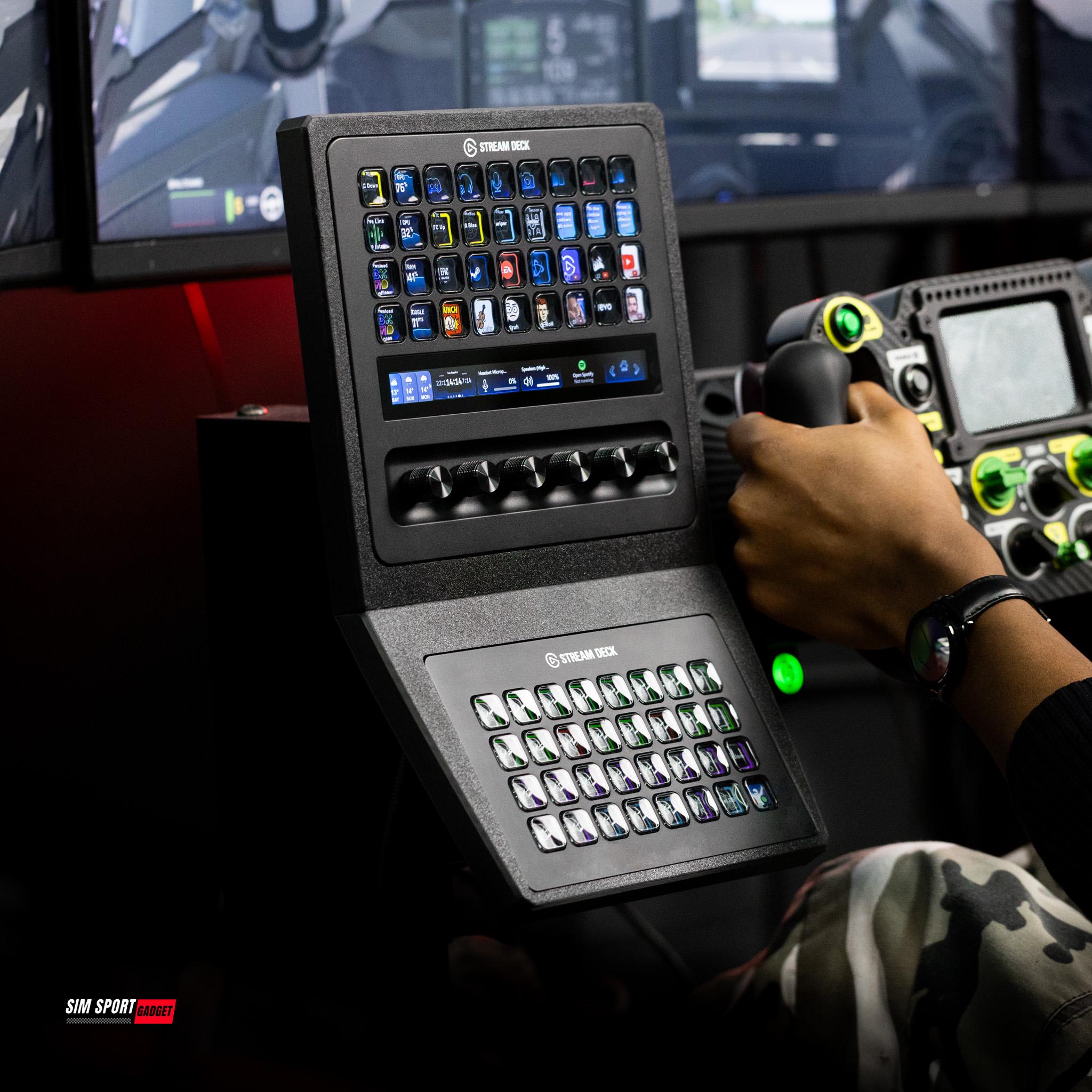 Sim Racing Stream Deck Module Stream Deck + XL and XL Combo Mount for Sim Racing Rig | Flight Rig ...