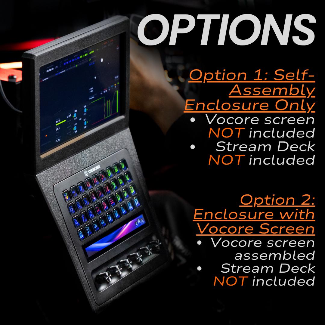 Sim Racing Stream Deck Module 10 Inch Touchscreen Stream Deck + XL Combo Racing Dashboard for Sim ...