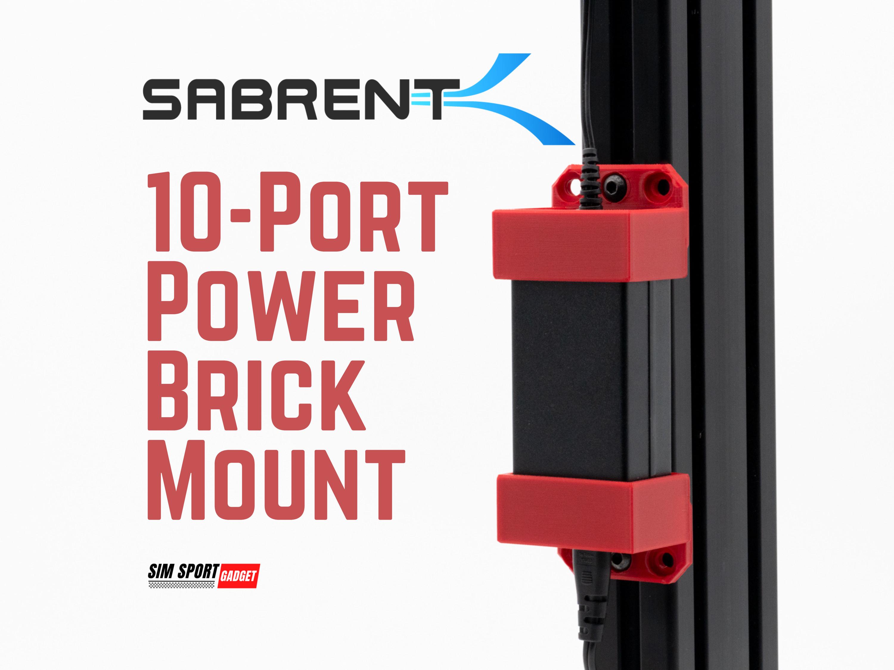 Sabrent 10-Port USB Hub Power Brick Holder