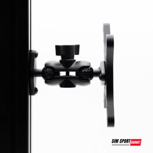VESA Mount with Heavy-Duty Swivel Metal Arm for Sim Rig | Flight Aluminum Profile Rig 50mm 75mm 100mm | Button Box | Accessories image 7