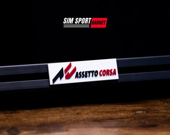 Assetto Corsa 3D Logo Art Decor For Sim Racing