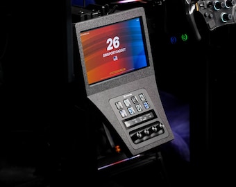 10 Inch Touchscreen Stream Deck + Combo Racing Dashboard for Sim Racing Rig