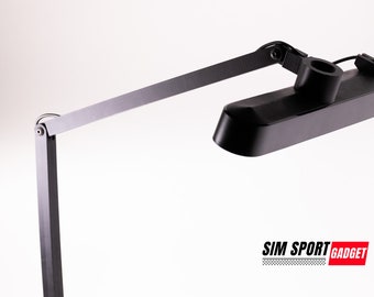 Hue Play Bar Light Mount for 8020 Sim Rig - Adjustable, Multiple Mounting Options.