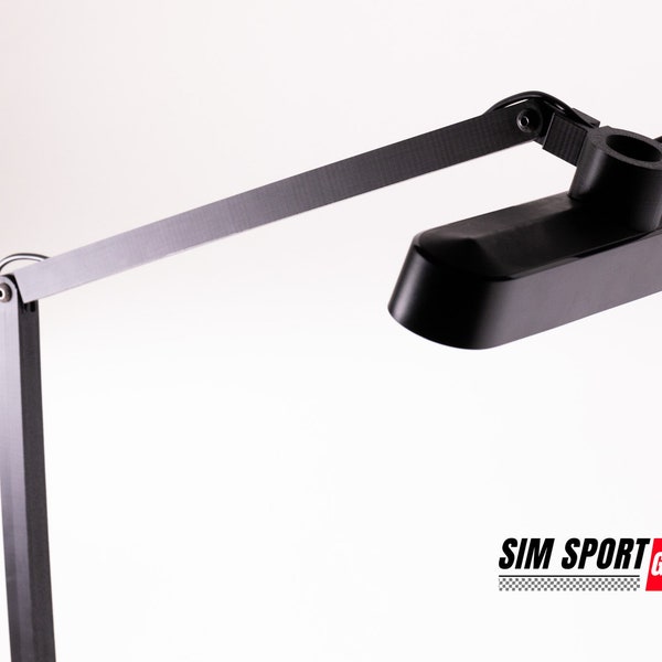 Hue Play Bar Light Mount for 8020 Sim Rig - Adjustable, Multiple Mounting Options.