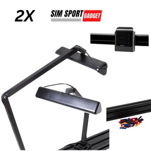 Govee RGB Light Mount + Remote Mount Bundle For Sim Racing Aluminum Profile Rig
