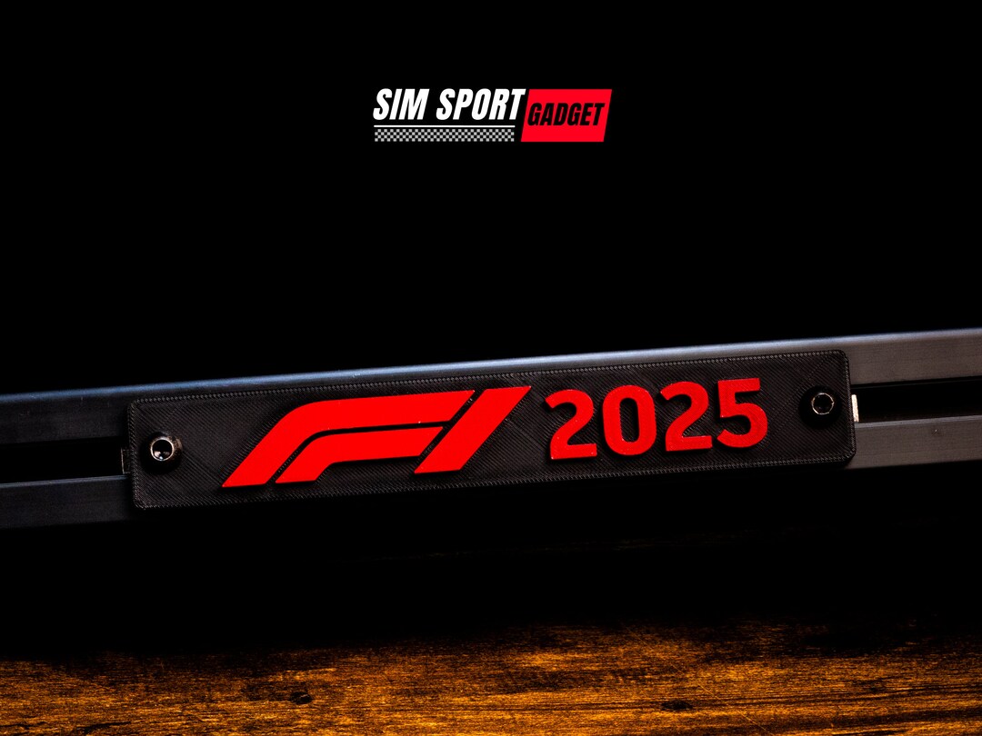Formula 1 Game 3D Logo Art Decor for Sim Racing - Etsy
