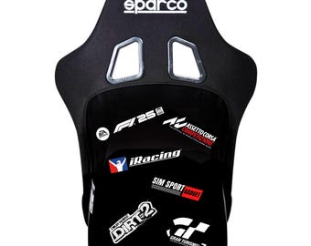 Sim Racing Game Title Stickers | Glossy | Matte Vinyl Decals for Rigs | Laptops | Consoles