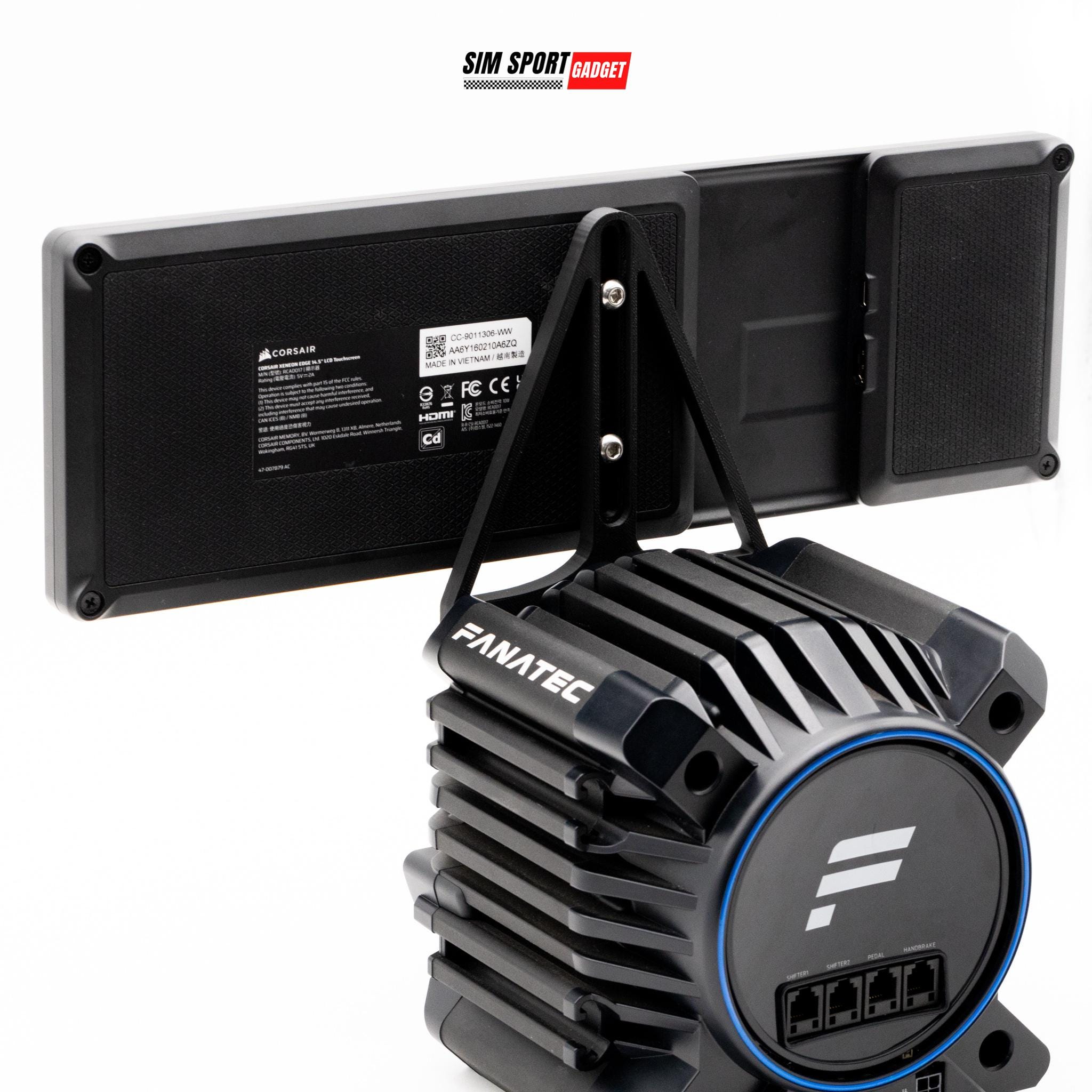 Corsair Xeneon Edge Mount for Sim Racing Wheelbases | Flight Rigs
