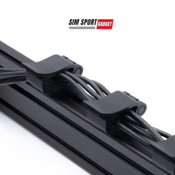 Large Cable Organizer with Quick Release For Aluminum Profile Rig - Pack of 3 | Sim Racing | Flight Rig