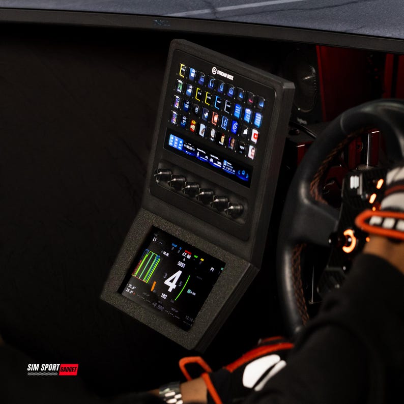 Link Racing Display 6.8 Inch Touchscreen Stream Deck + XL Combo Racing Dashboard for Sim ...