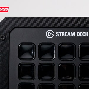 Carbon Fiber Texture Face Plate for SSG Stream Deck Enclosures