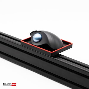 Mini Mouse Tray for Smaller Mice | Logitech M575 Ergonomic Wireless Trackball | Sim Racing | Flight Rig | Aluminum Profiles
