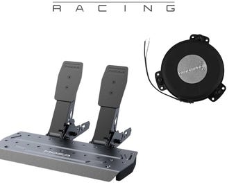 Moza SR-P Lite Pedal Dayton Audio TT25 Shaker Adapter