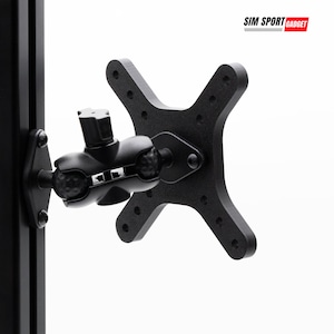 VESA-Halterung mit hochbelastbarem schwenkbarem Metallarm für Sim-Rig | Flug Aluminium Profil Rig 50 mm 75 mm 100 mm | Knopfkasten | Zubehör