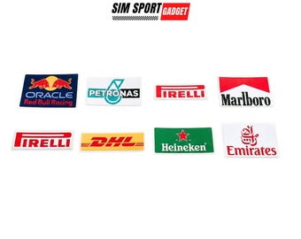 Racing Sponsor Stickers | Glossy | Matte Vinyl Decals | Laptops | Consoles
