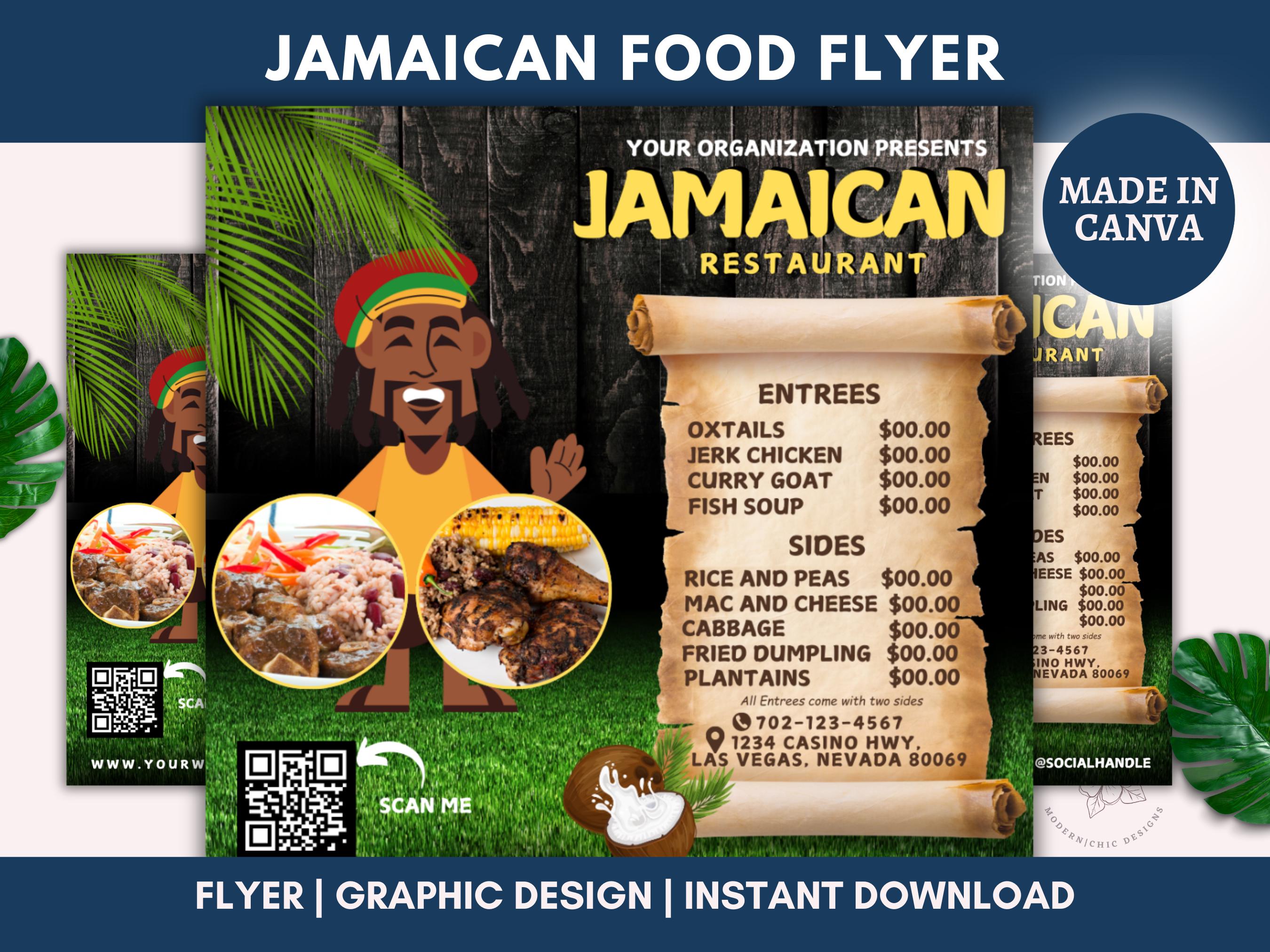Jamaican Restaurant Menu - Etsy, image size:2700x2025