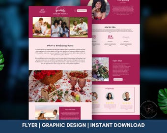 Plantilla web de picnic de lujo: sitio web de Canva para organizadores de eventos con reservas, servicios y precios