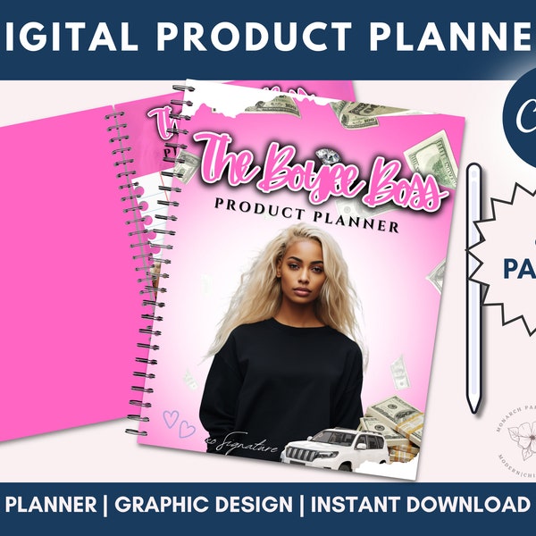 Digital Product Planner, Planner Template, Planner, PLR, White Label, PLR, eBook, Done For You, Add your own brand and resell, Edit in Canva