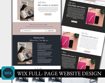 Wix Website Template, Wix Blog Template, Business Consultant Website, Feminine Blog Theme, Web Design Template,  Wix Templates