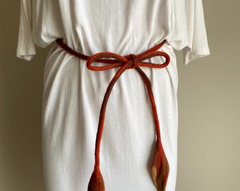 Brown Orange Leaf Costume Belt: Woodland Fairy Nymph Cosplay