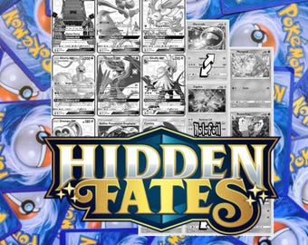 Hidden Fates Master Set Tracker – Holofoil Card Placeholders (Digital Download)