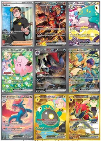 Pokmon TCG 5-in-1 Binder Pages Scarlet and Violet SV9 Journey Together   Master and Complete Sets (color/grayscale) + Graded Overlay(color) - Etsy