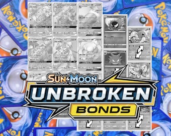 Unbroken Bonds Master Set Tracker: Holofoil Card Placeholders (Digital Download)