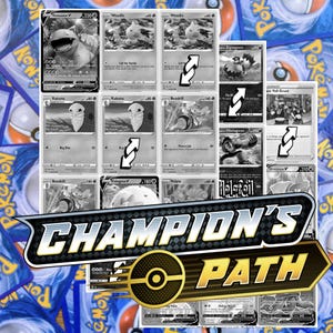 Sword and Shield - Champs Path Master Set Tracker (Inklusive Grayscale Card Platzhalter + Holofolie und Reverse Indikator)