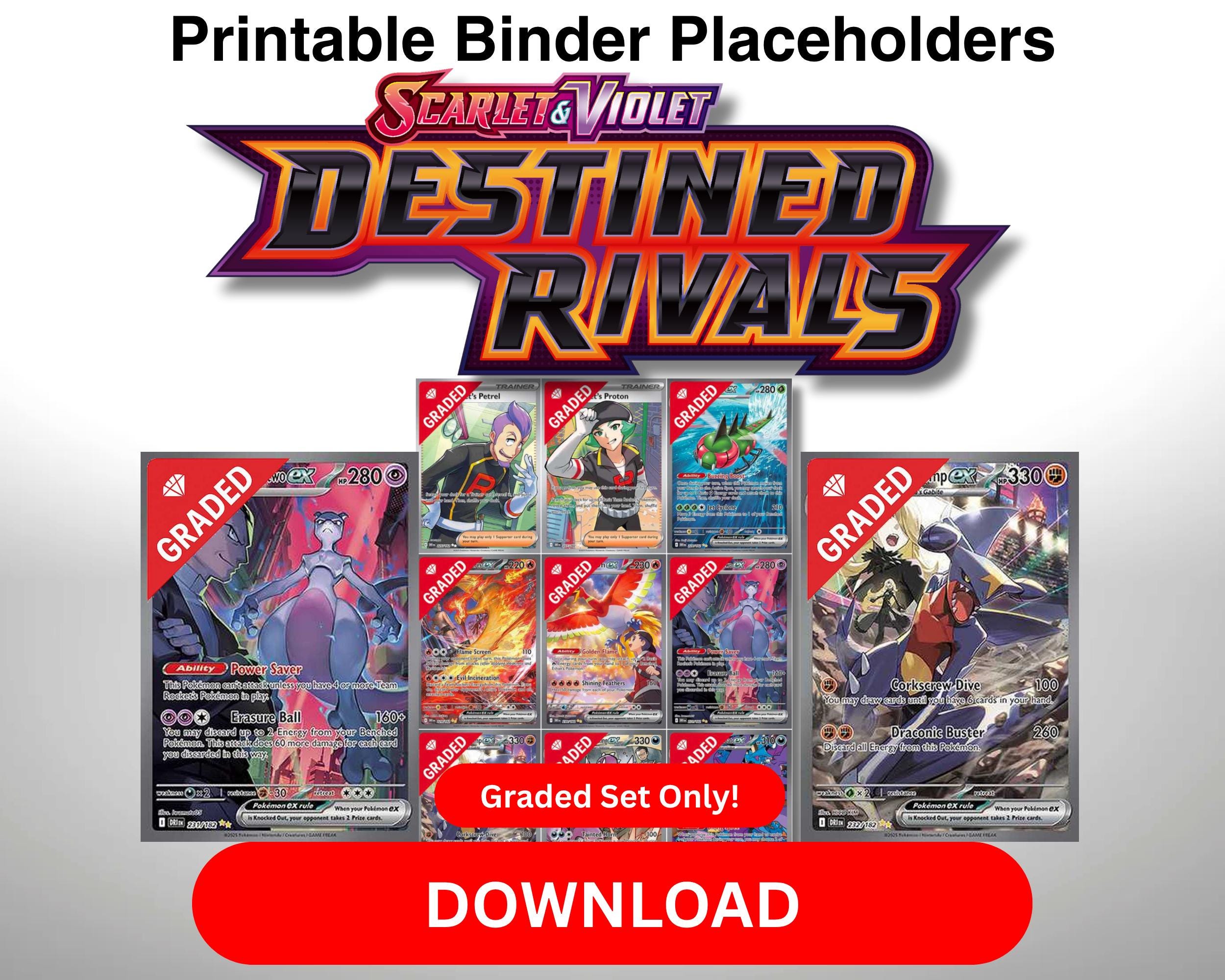 Destined Rivals Players Guide.pdf Pokémon TCG Color Graded Overlay Binder Pages PDF for Scarlet and ...