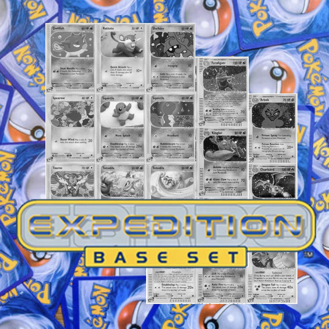 Pokémon Expedition Master Set & Complete Set Tracker (includes