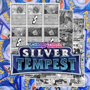Rastreador de la colección maestra de Silver Tempest y Trainer Gallery (incluye marcadores de posición de cartas en escala de grises + Holofoil e indicadores de reverso)