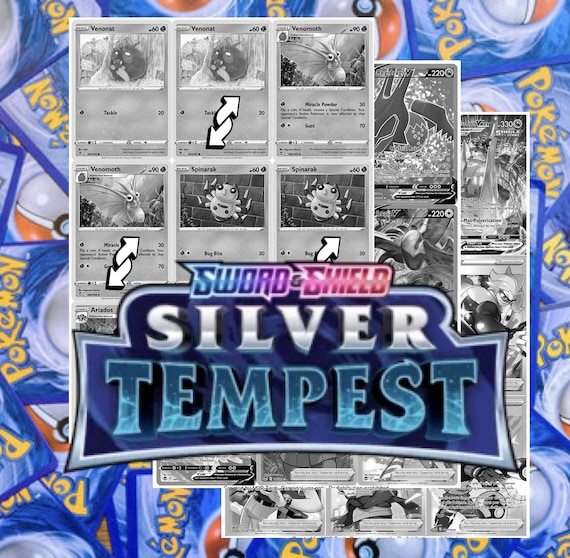 Silver Tempest & Trainer Gallery Master Set Tracker (includes Grayscale Card  Placeholders + Holofoil and Reverse Indicators) - Etsy