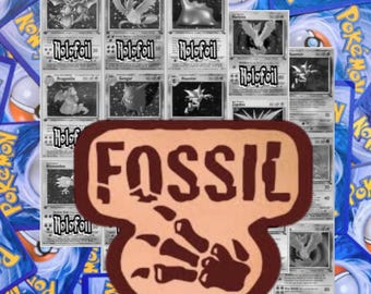 Pokemon Fossil Master Set Tracker (Includes Grayscale Card Placeholders + Holofoil Indicators) – Fossil Expansion - Pokemon Classic