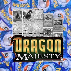 Tracciatore del set principale di Dragon Majesty di Sole e Luna (include segnaposto per carte in scala di grigi + indicatori olografici e inversi) - Dragon Majesty