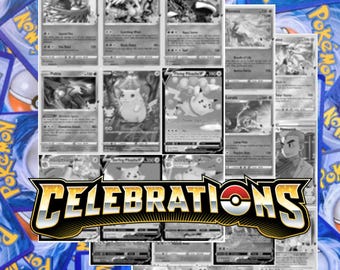 Sword and Shield - Celebrations 25th Anniversary Master Set Tracker  (includes Grayscale Card Placeholders + Holofoil and Reverse Indicators) -  Etsy