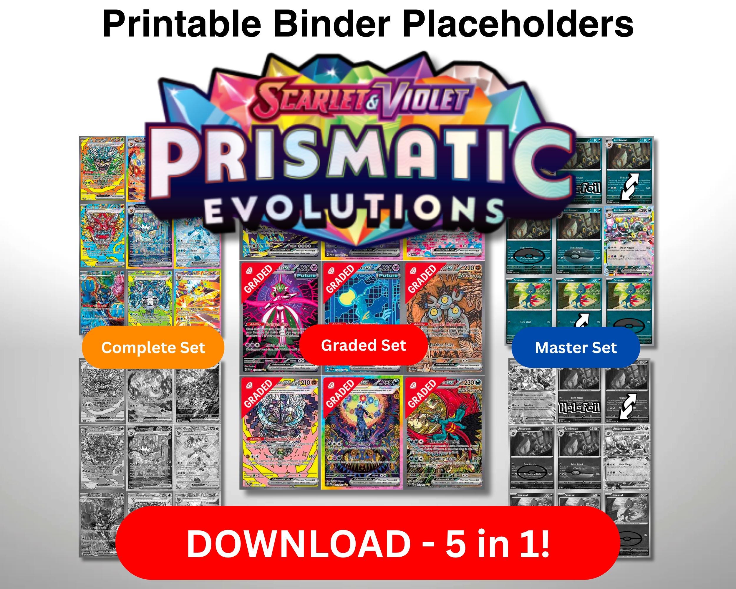ポケモン TCG 5-in-1 バインダーページ スカーレット＆バイオレット