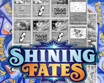 Shining Fates Master Set Tracker: holo- en omgekeerde indicatoren (digitale download)