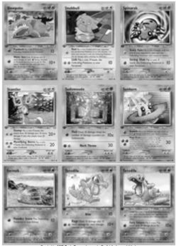 Pokmon Neo Genesis Master Set & Complete Set Tracker (Includes Grayscale  Card Placeholders)  Neo Genesis Expansion  Pokmon Classic