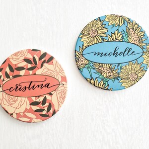 Personalized ceramic coaster