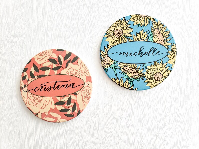 Personalized ceramic coaster