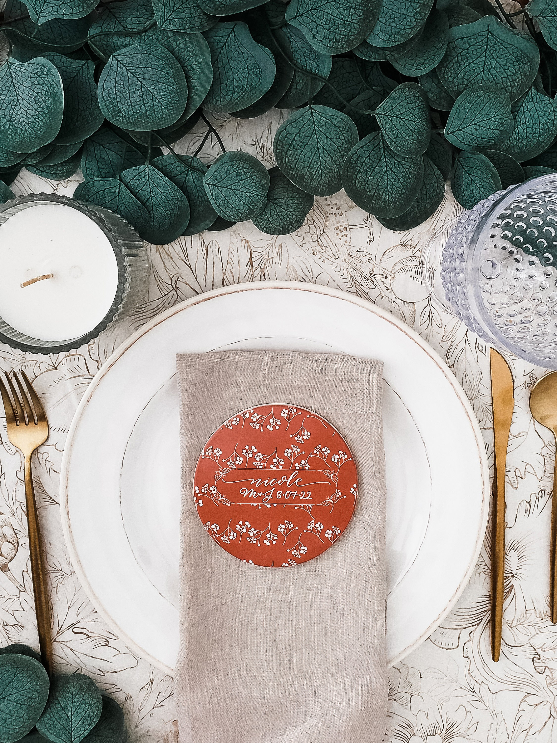 Custom Ceramic Coaster Set