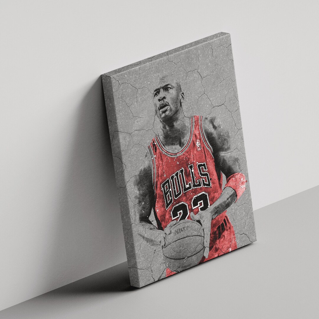 Michael Jordan Wall Art Michael Jordan Canvas Art With Etsy