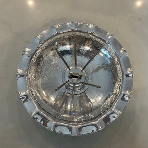 Vintage hammered Aluminum Nut Dish