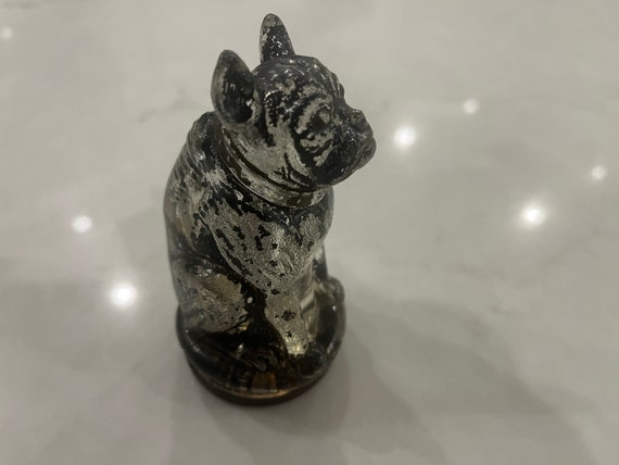 ブルドッグ　キャンディコンテナ Bulldog glass candy container