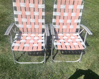 Vintage Sunbeam Metal Lawn Chair: Folding Beach Chair - Etsy