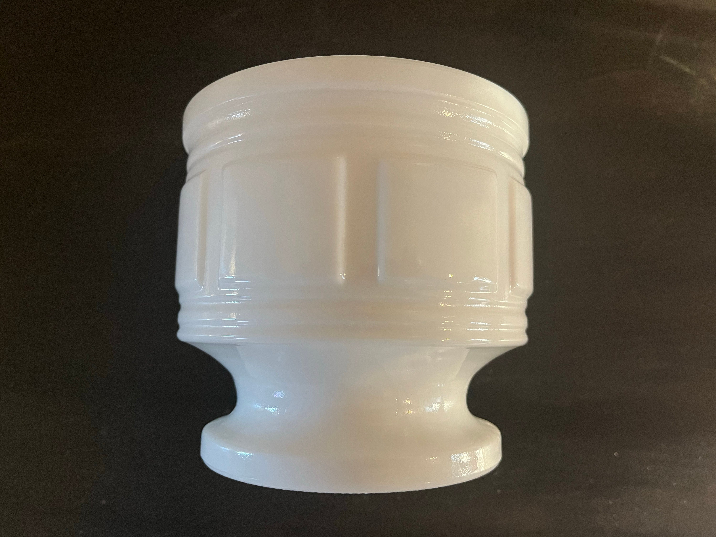 Vintage Randall Milk Glass Vase/Planter/Wine Coaster