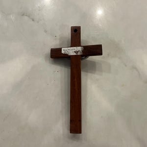 Vintage Rosewood INRI Crucifix